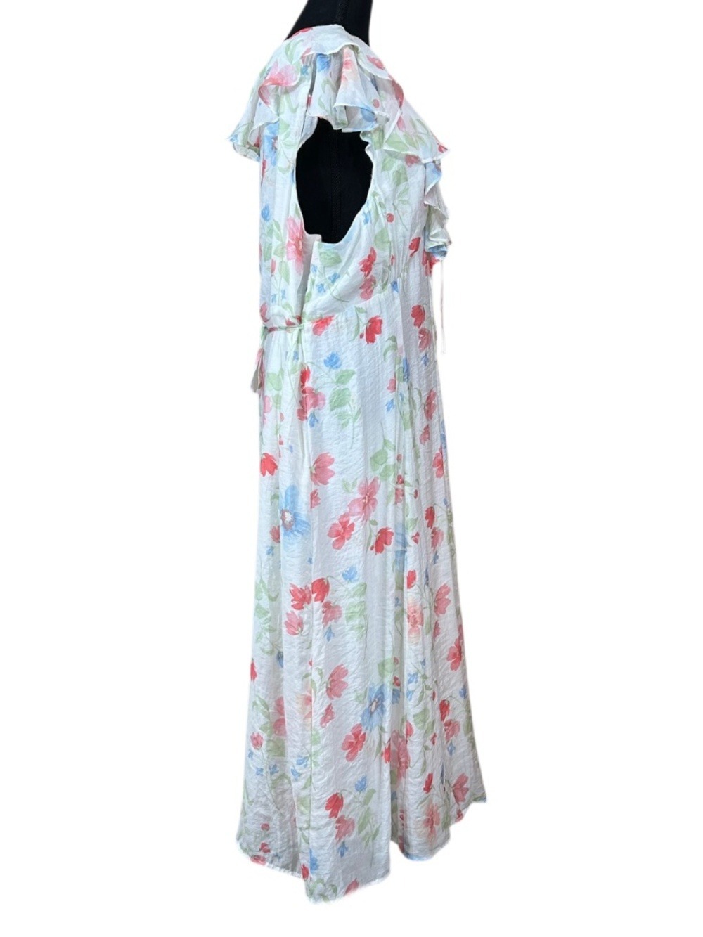 Old Navy Floral Ruffle Sleeve Midi Dress Size XXL - Picture 2 of 9